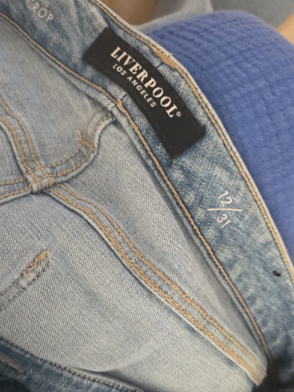 Liverpool Light Blue Straight Leg Jeans - Picture 7 of 8
